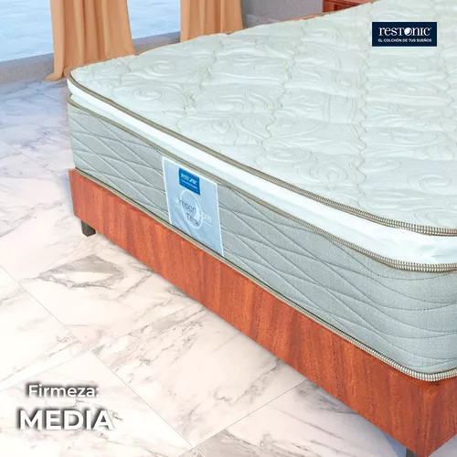 Colchón individual Restonic Terra Mooncare más 2 almohadas Restonic colchón firmeza media