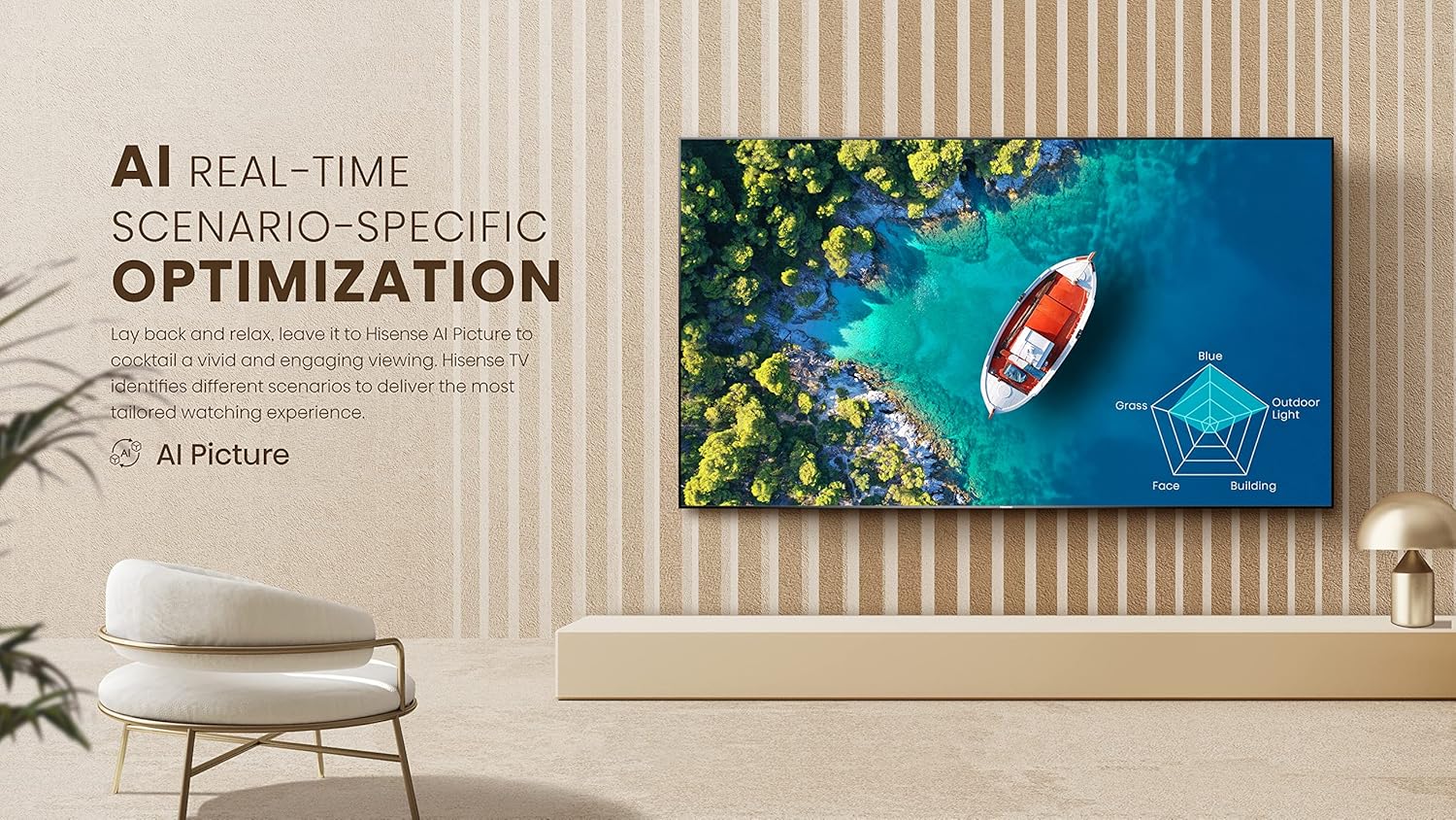 Hisense ULED 4K Premium 65U6H Quantum Dot QLED Series 65 Pulgadas Smart Google TV, Dolby Vision Atmos, Control Remoto de Voz, Compatible con Alexa (Modelo 2025)