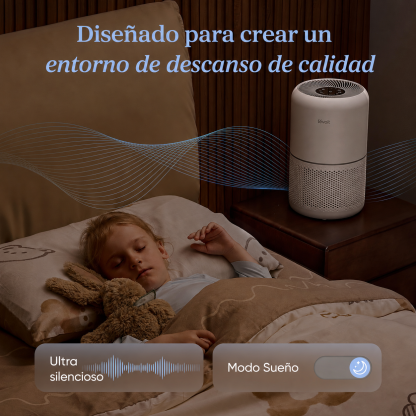 LEVOIT Purificador de aire para alergias en el hogar, pelo de mascotas en el recámara, cubre hasta 1074 pies cuadrados por motor de alto par de 56 W, AHAM VERIFIDE, filtro 3 en 1 con modo de sueño