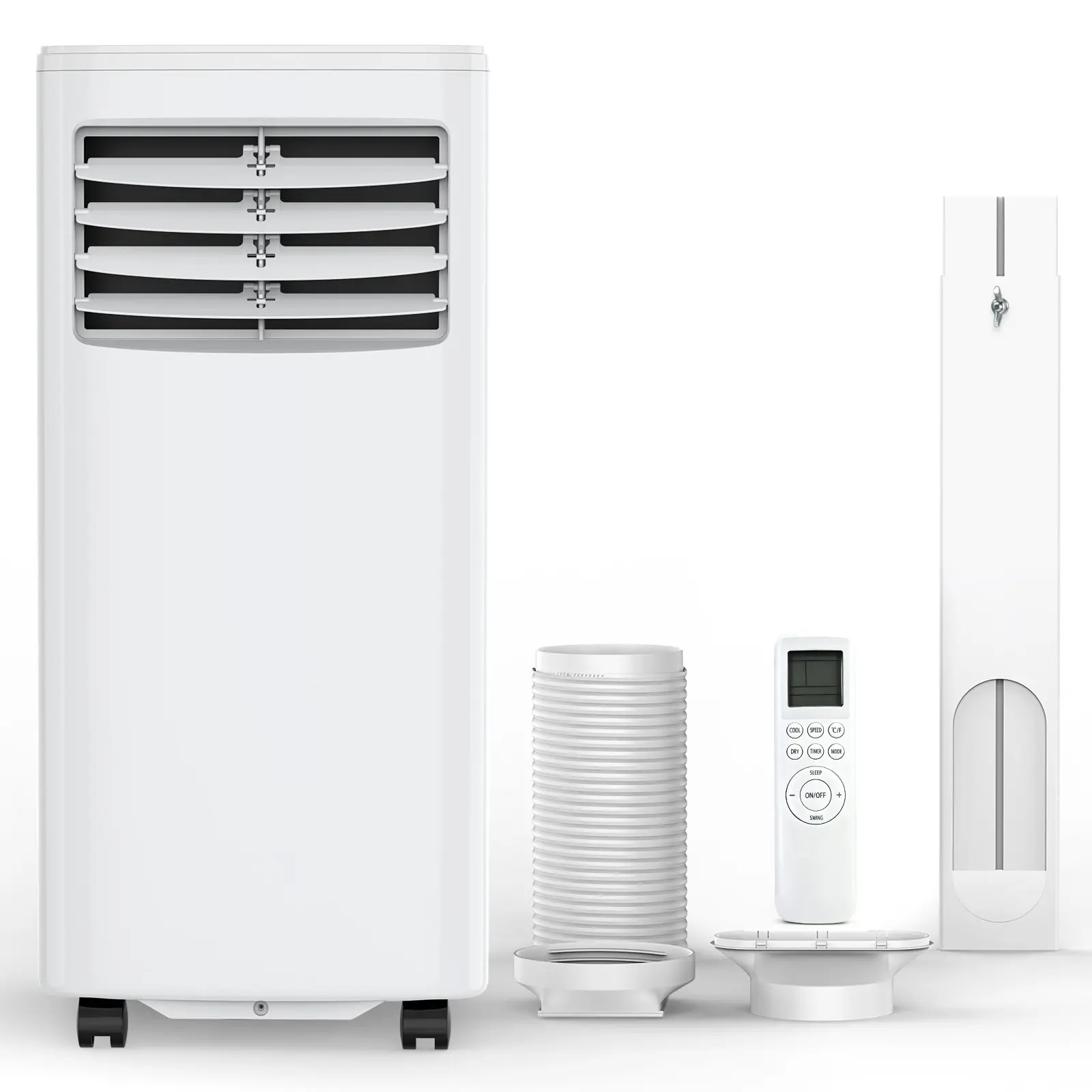 ❄️ Aire Acondicionado Portátil 8000/10000 BTU | Climatizador Portátil para 350–450 ft² | Control Remoto | Pantalla LED | 4 Modos | Temporizador 24H | Fácil Instalación | Hogar y Oficina 💨