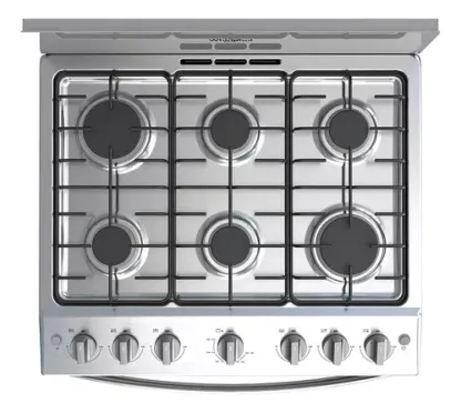 Estufa WhirlpoolWFR3200D con puerta con visor color gris 127V