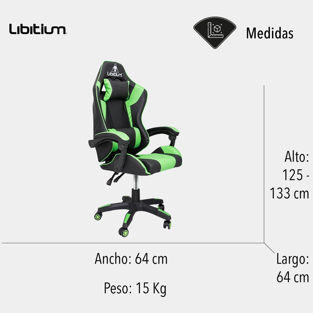 Silla Gamer Gaming Calidad Premium Reforzada Hasta 120Kg Video Juegos Gaming Reclinable Cómoda Consolas Pc Juegos Alien Computadora Ergonomica Respaldo Alto Silla de PC ergonómica Silla de Oficina ejecutiva giratoria de Respaldo Alto Silla de Escritorio r
