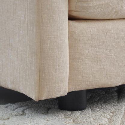 Neylory - Sofá de dos plazas con 2 almohadas para sala de estar, recámara, departamento, 2 plazas de felpilla para asiento profundo