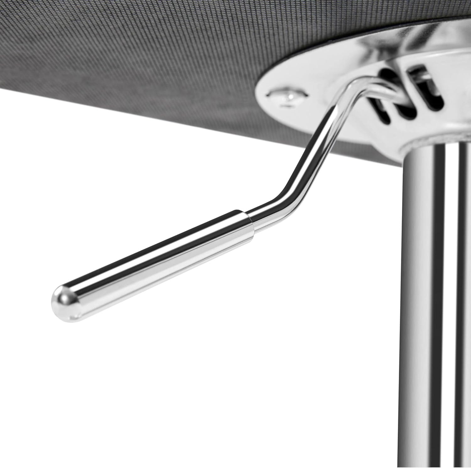 Juego de 2 taburetes de Bar giratorios Ajustables de Piel sintética, sillas hidráulicas de Barra con reposabrazos y Respaldo para Bar, Cocina, Comedor, Color Blanco