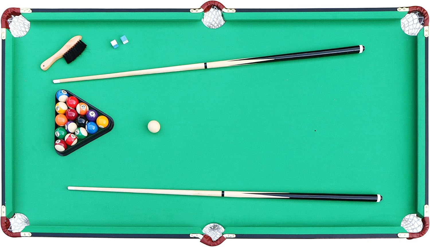RACK Crux - Mesa de billar/billar americano plegable de 140 cm, entretenimiento portátil y ahorrador espacio