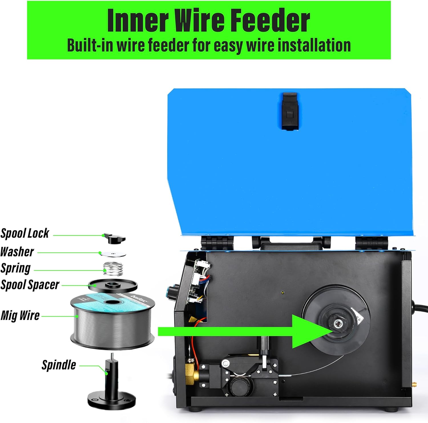 S7 Soldador MIG de 200 amperios, 110 V y 220 V 3 en 1 MIG & ARC & Lift TIG inversor gas/sin gas multiproceso de doble voltaje. máquina de soldadura