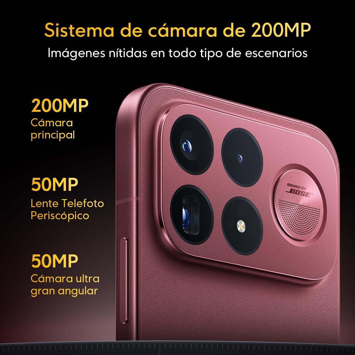 POCO F9 Ultra 5G 12GB+256GB Cereza Oscuro Snapdragon 8 Elite Gen 5 8050mAh 100W 200MP
