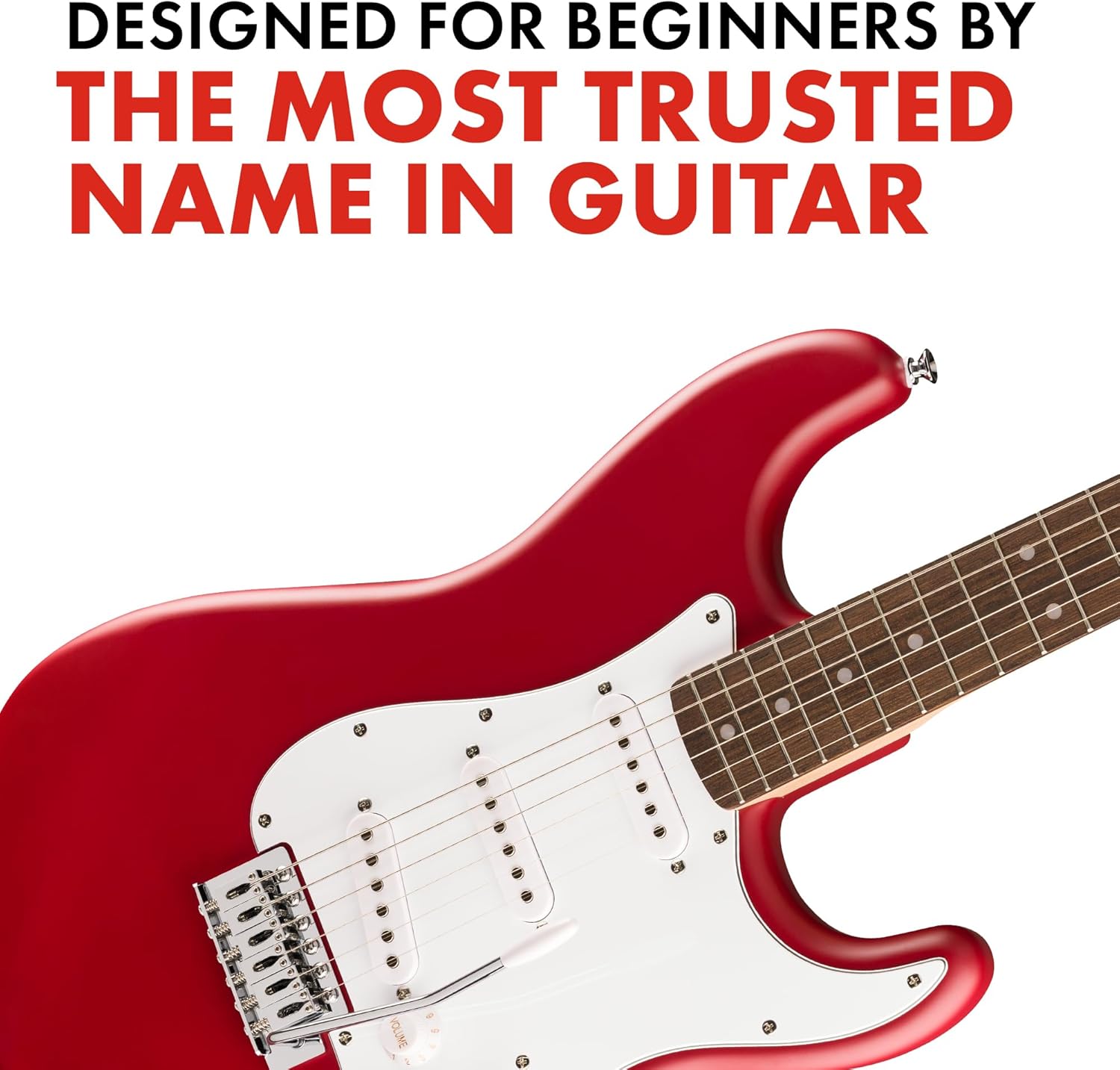 Fender Squier Debut Collection Stratocaster Guitarra Eléctrica, Diapasón Laurel, Color Dakota Red