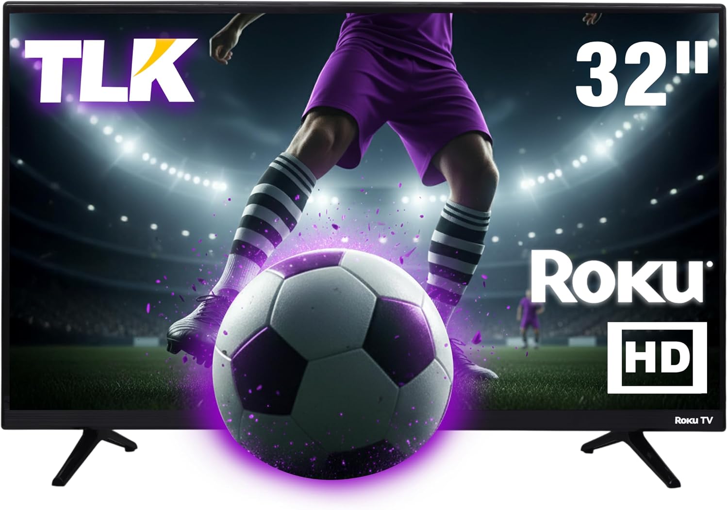 📺 Televisor Smart TV 32" Full HD | Roku Integrado | Streaming en Línea | Puertos HDMI | Conexión Inteligente | Perfecto para Sala, Recámara y Oficina