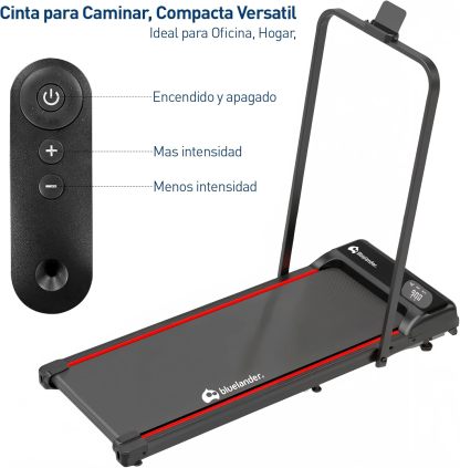 Bluelander Caminadora Electrica, Walking Pad con Asa, 100 * 48 * 120 cm, 110 V, Pantalla Digital, Caminadora Plegable, Portatil, Ideal para Oficina, Hogar, Cinta para Caminar (Walking Pad con Asa)