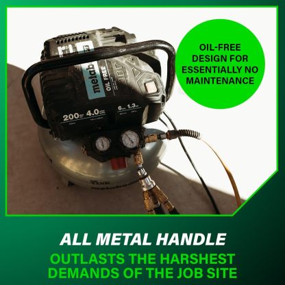 Metabo HPT Compresor de Aire | THE TANK | 200 PSI | 6 Galones | Ec914S