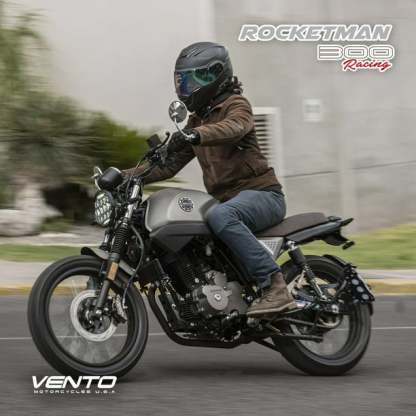 Motocicleta Rebel Vento Rocketman 300 Gris 2025