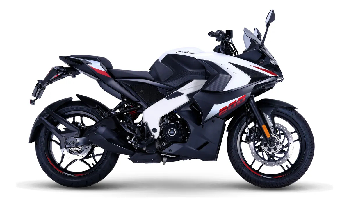 Motocicleta Bajaj Pulsar Rs 200 Blanca