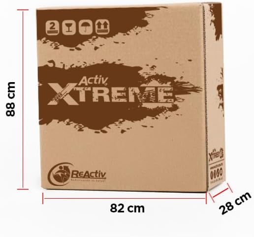 Silla de Ruedas Activ Xtreme ReActiv, Brazos FlipUp y Descansapies Desmontables/Abatibles, R8x2", Rin Aluminio R24x1.75" Neum, T. Nylon, Bruma (Gris Claro)