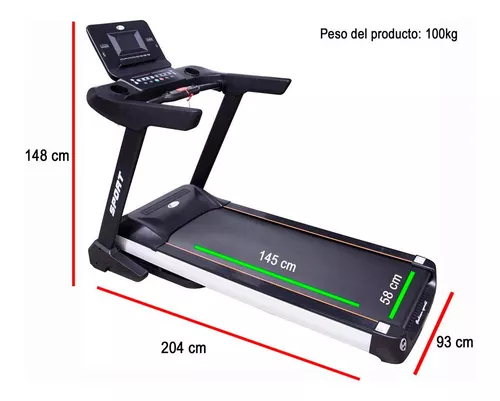 Caminadora Electrica 4hp Centurfit Gimnasio Profesional Uso Rudo Motor Ac