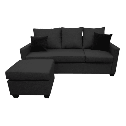 Sala Esquinera El Bazar Store Denver Gris Oxford, 200x140 cm, Lado derecho e Izquierdo, Lino nacional, Sofa