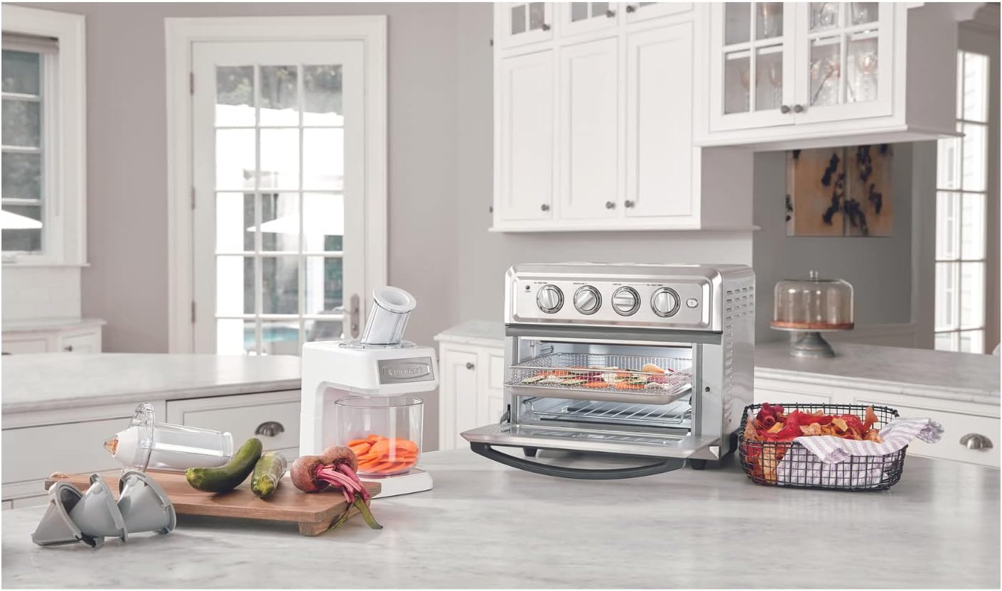 Cuisinart TOA-65 Horno Air Fryer Digital Deshidratador, Grande, Plata
