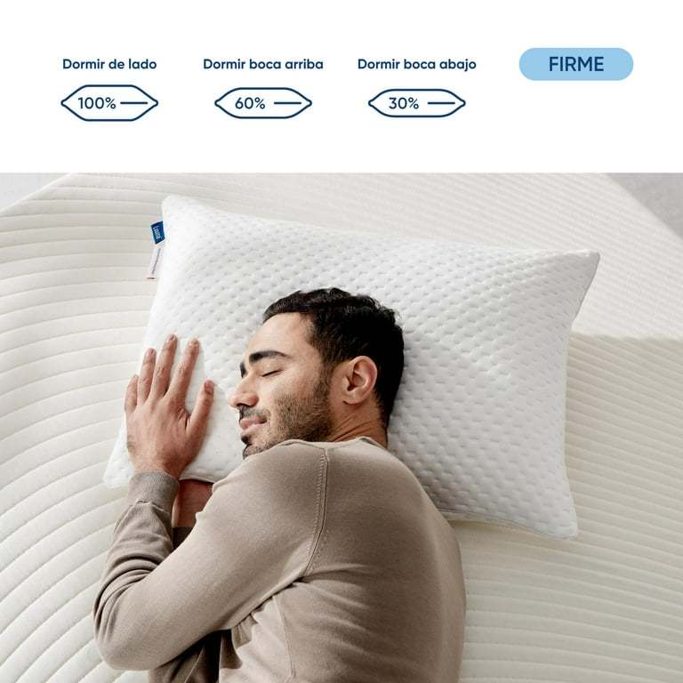 Colchón Luuna Original y 2 Almohadas Ajustables Luuna, Memory Foam, Colchón en Caja blanco Matrimonial