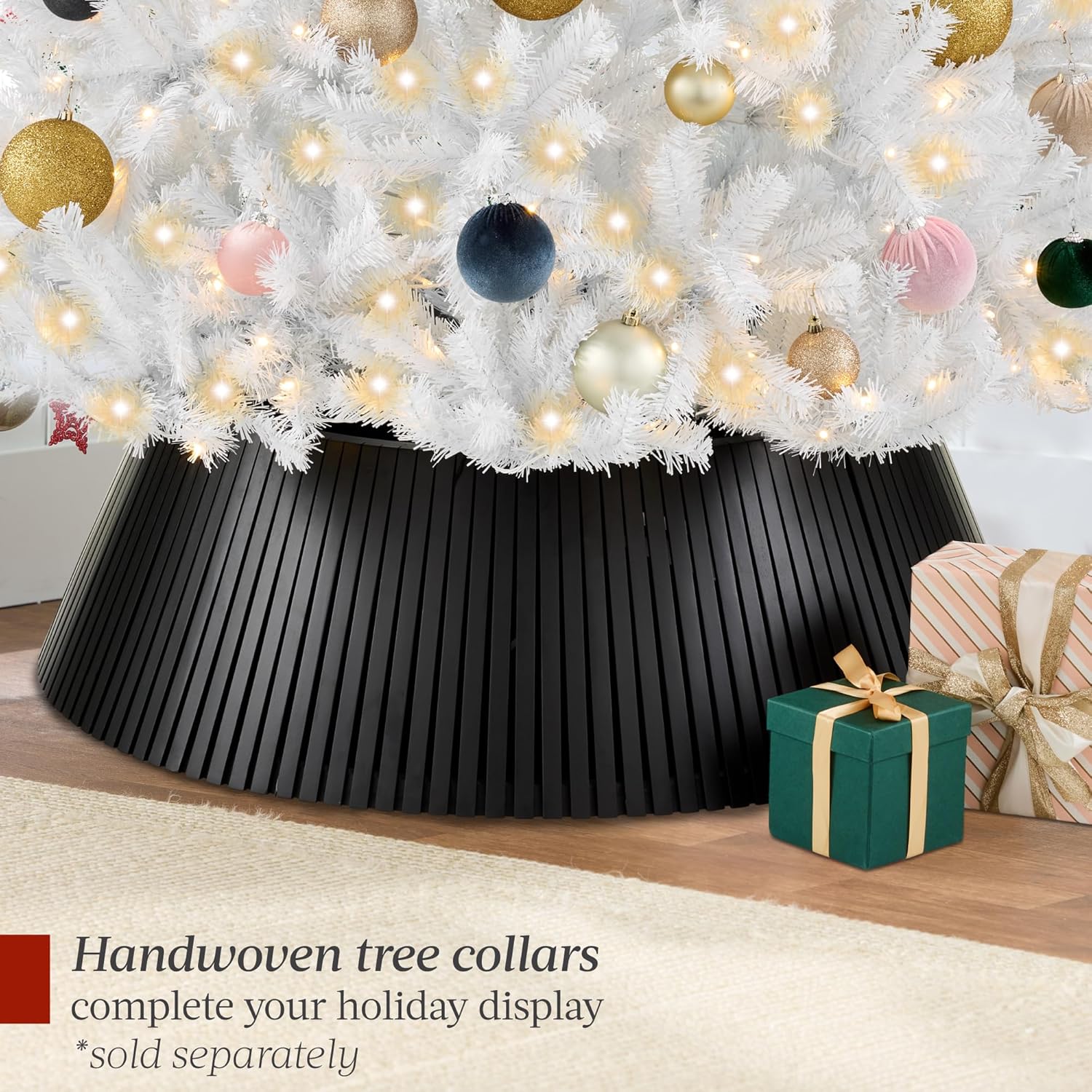 Best Choice Products - Árbol de Navidad Artificial de Abeto preiluminado de 7 pies para el hogar, Oficina, decoración de Fiesta con 550 Luces incandescentes, 1346 Puntas de Rama, fácil Montaje