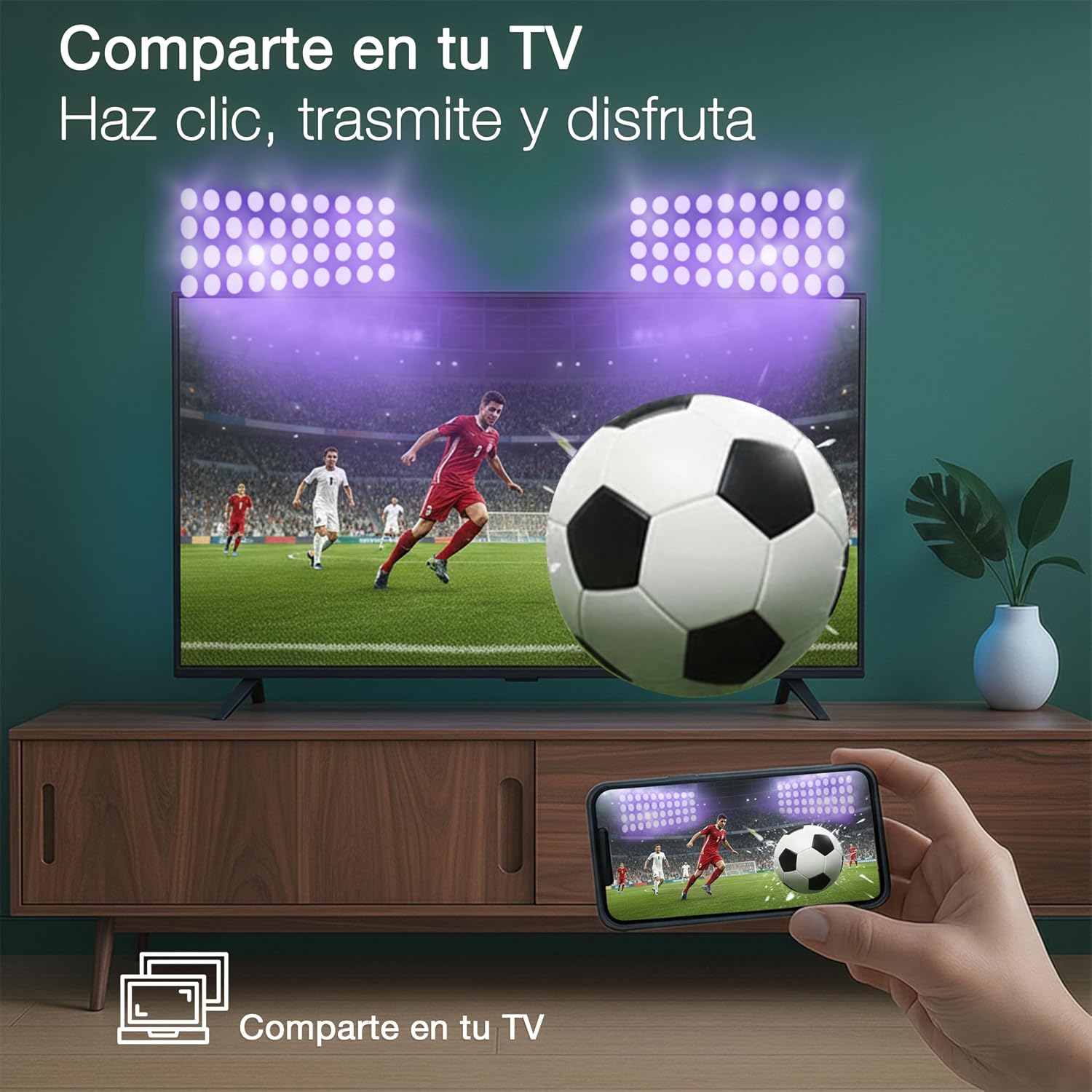 📺 Televisor Smart TV 32" Full HD | Roku Integrado | Streaming en Línea | Puertos HDMI | Conexión Inteligente | Perfecto para Sala, Recámara y Oficina