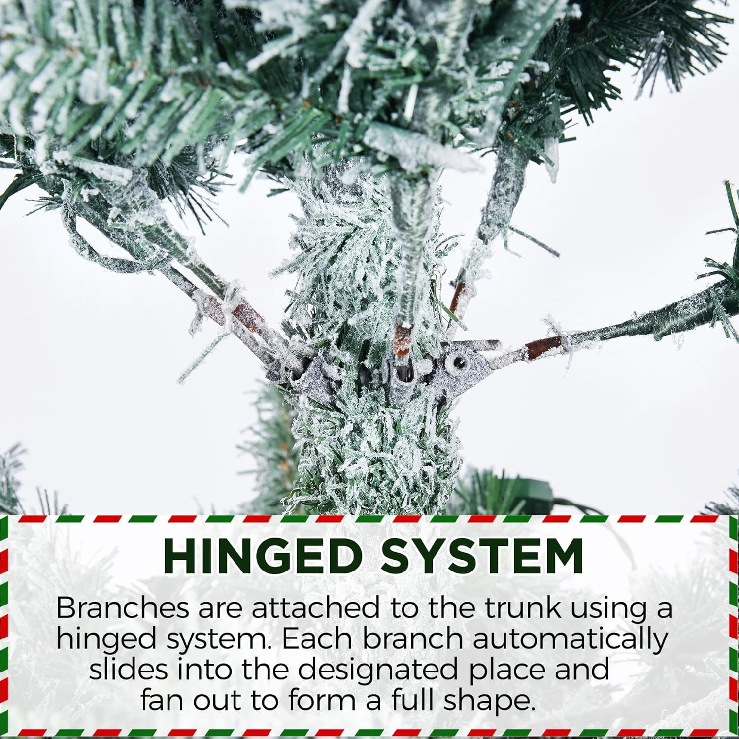 Yaheetech Árbol de Navidad artificial preiluminado de 6 pies con luces incandescentes blancas cálidas, árbol de Navidad con 820 puntas de rama, 250 luces incandescentes y soporte plegable, color rosa