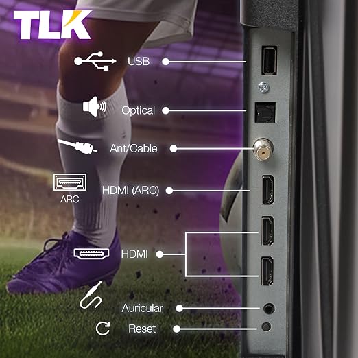 📺 Televisor Smart TV 32" Full HD | Roku Integrado | Streaming en Línea | Puertos HDMI | Conexión Inteligente | Perfecto para Sala, Recámara y Oficina