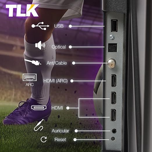 📺 Televisor Smart TV 32" Full HD | Roku Integrado | Streaming en Línea | Puertos HDMI | Conexión Inteligente | Perfecto para Sala, Recámara y Oficina