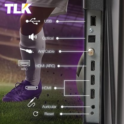 📺 Televisor Smart TV 32" Full HD | Roku Integrado | Streaming en Línea | Puertos HDMI | Conexión Inteligente | Perfecto para Sala, Recámara y Oficina