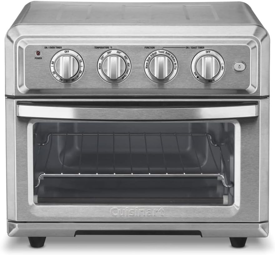 Cuisinart TOA-65 Horno Air Fryer Digital Deshidratador, Grande, Plata