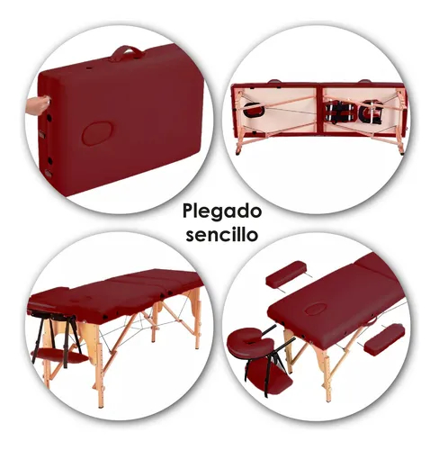 Cama De Masaje Portátil Plegable Reclinable Profesional Spa
