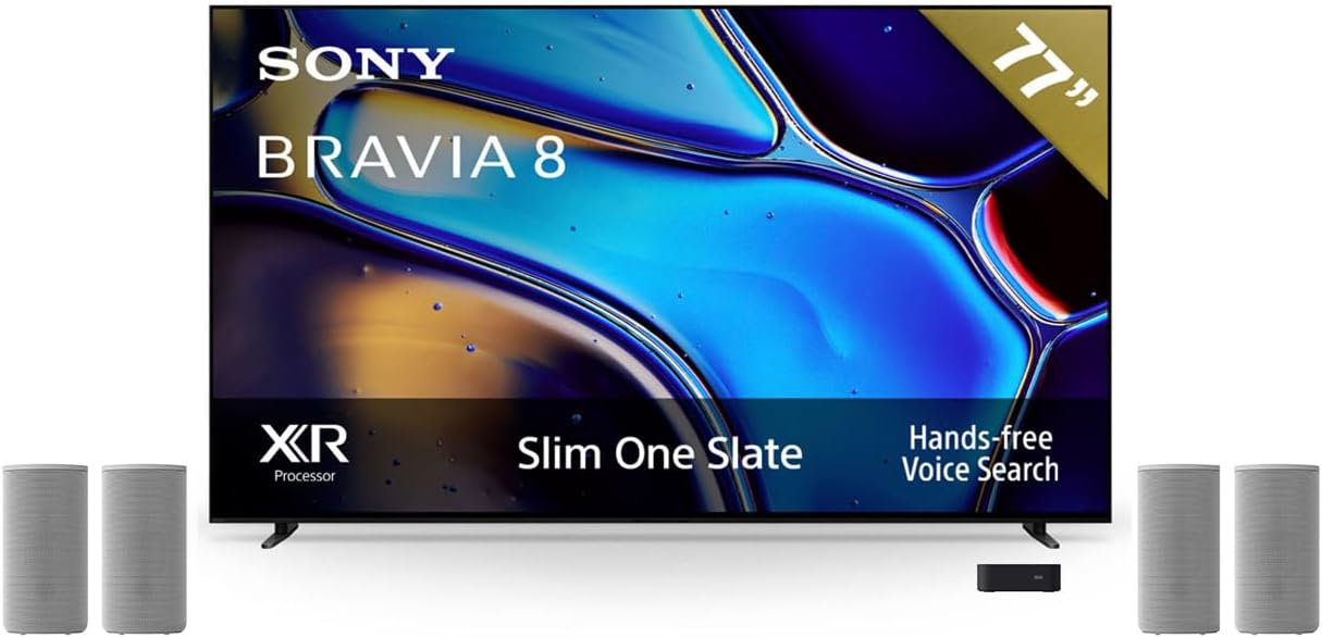 Sony BRAVIA 8 Pantalla 77” OLED con Procesador XR 4K Ultra HD Google