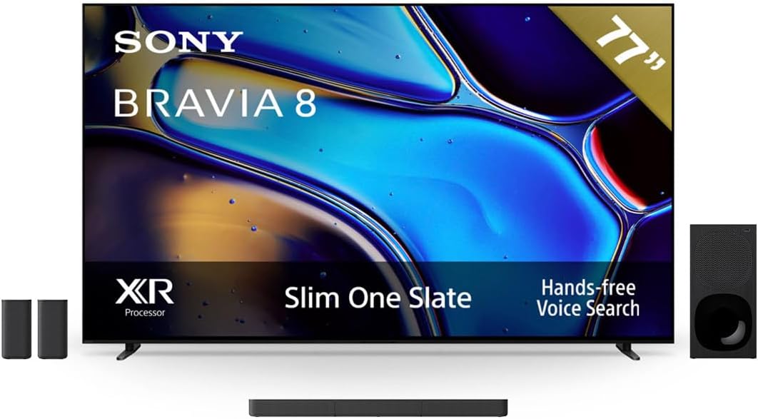 Sony BRAVIA 8 Pantalla 77” OLED con Procesador XR 4K Ultra HD Google