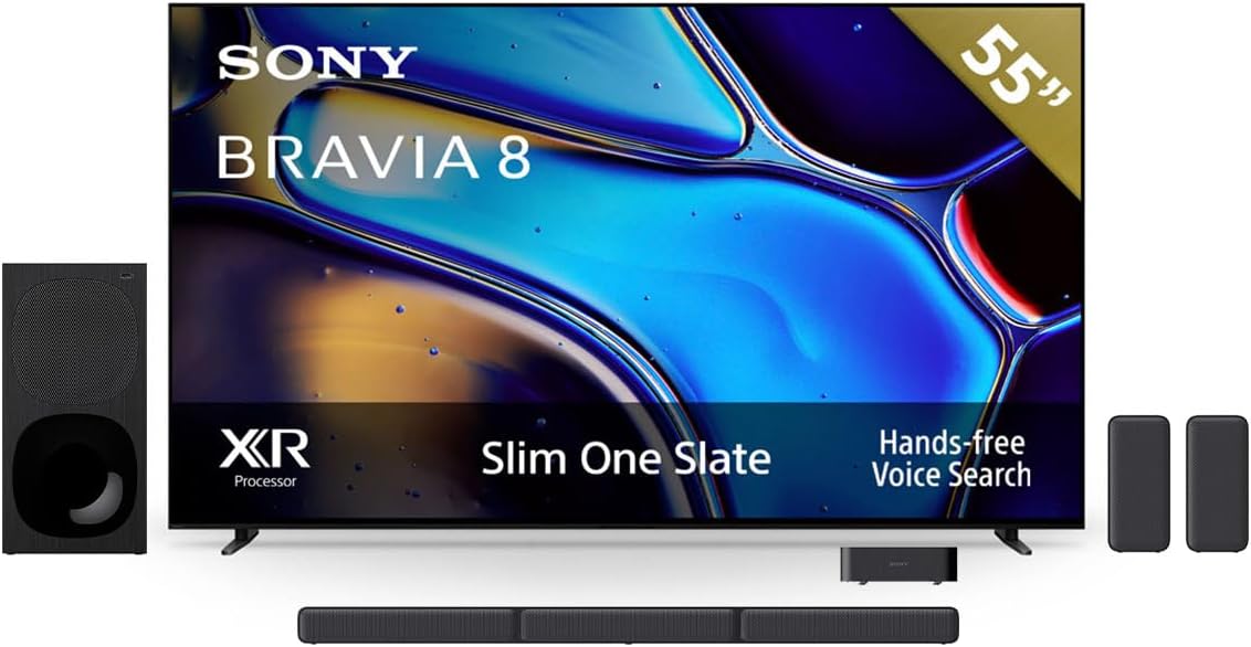 Sony BRAVIA 8 Pantalla 77” OLED con Procesador XR 4K Ultra HD Google