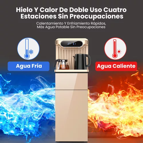 Dispensador eléctrico de agua fría y caliente botella de agua oculta-----Llave hexagonal en forma de copo de nieve