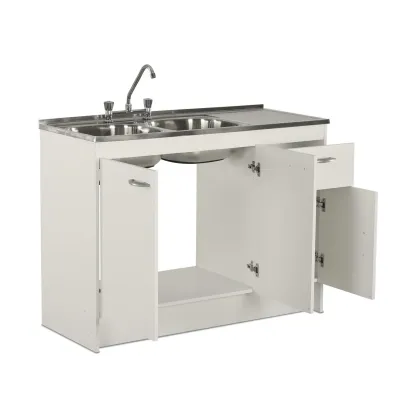 Mueble Cocina con Lavaplato Derecho 120Cm y Grifería