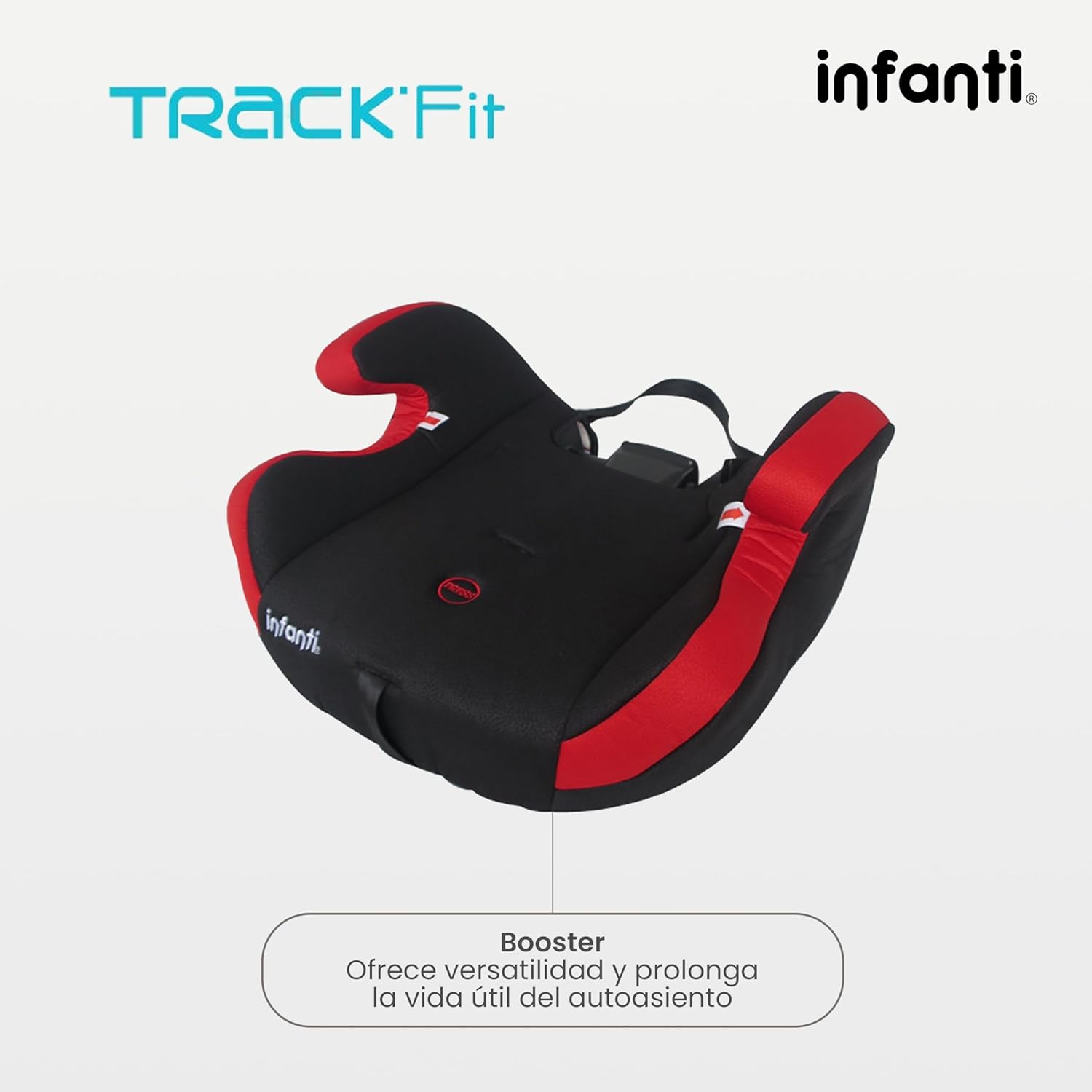 INFANTI | Asiento para Bebe Carro Portabebe TRACK-FIT | Autoasientos para Bebe | Booster Car Seat - Cosas para Bebes - Silla para Bebe | Respaldo Desmontable | Desde 9 kg a 36 kg
