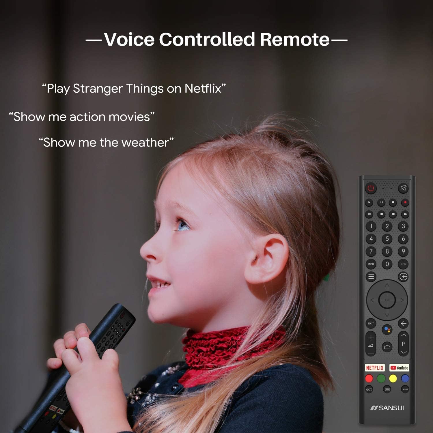 SANSUI Television Google TV, Voice Assistant Smart TV 2023 (43" 4k UHD)