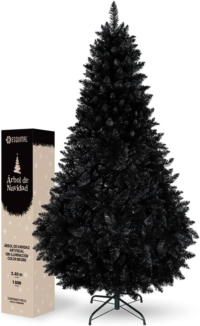 ESQUIMAL Árbol de Navidad Frondoso Pino Navideño Plegable, Cedro del Himalaya (Verde, 2.2 m)