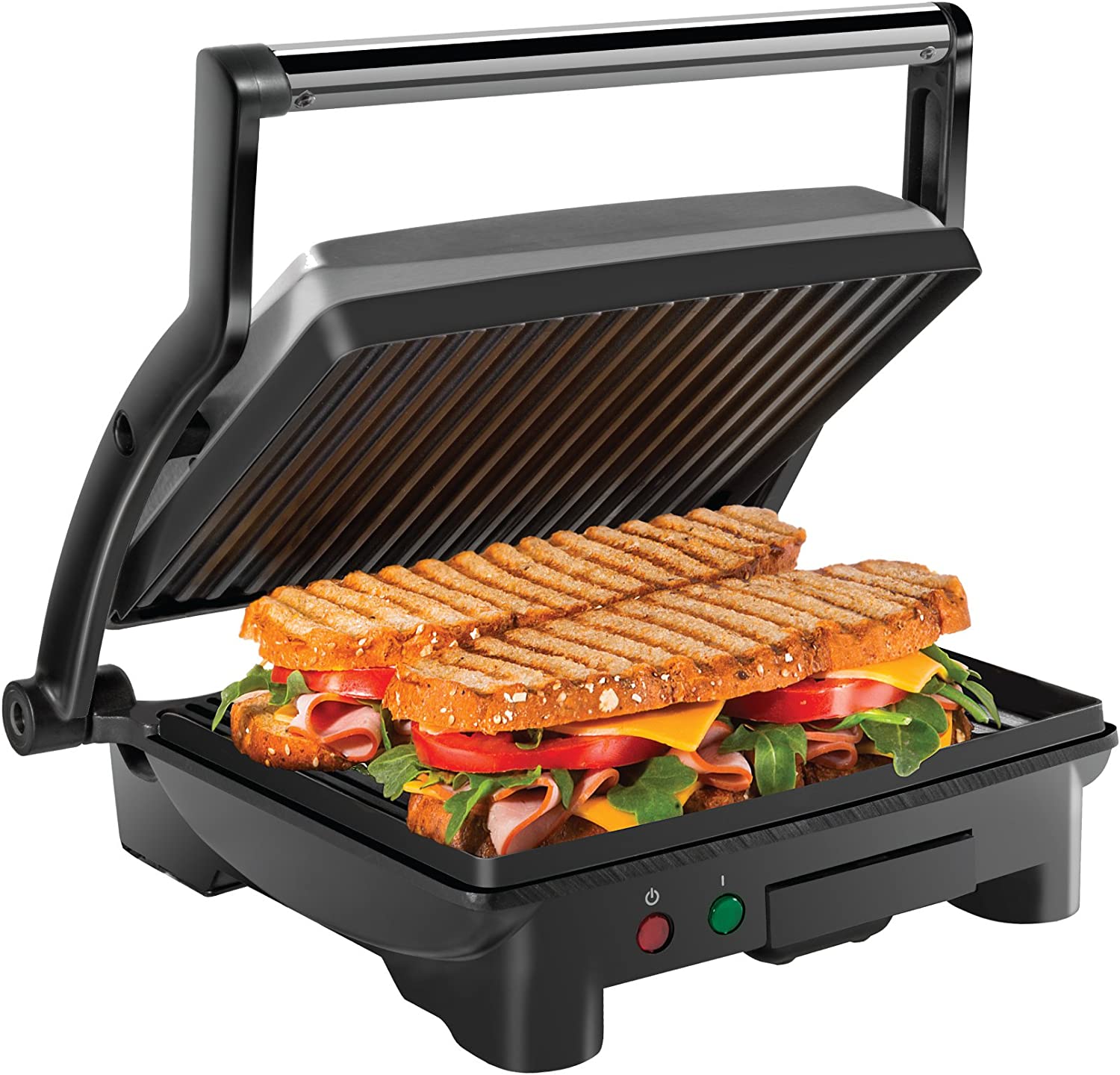 Chefman Parrilla Panini Prensa y Gourmet Sándwich de Hacer, 4 Rebanadas