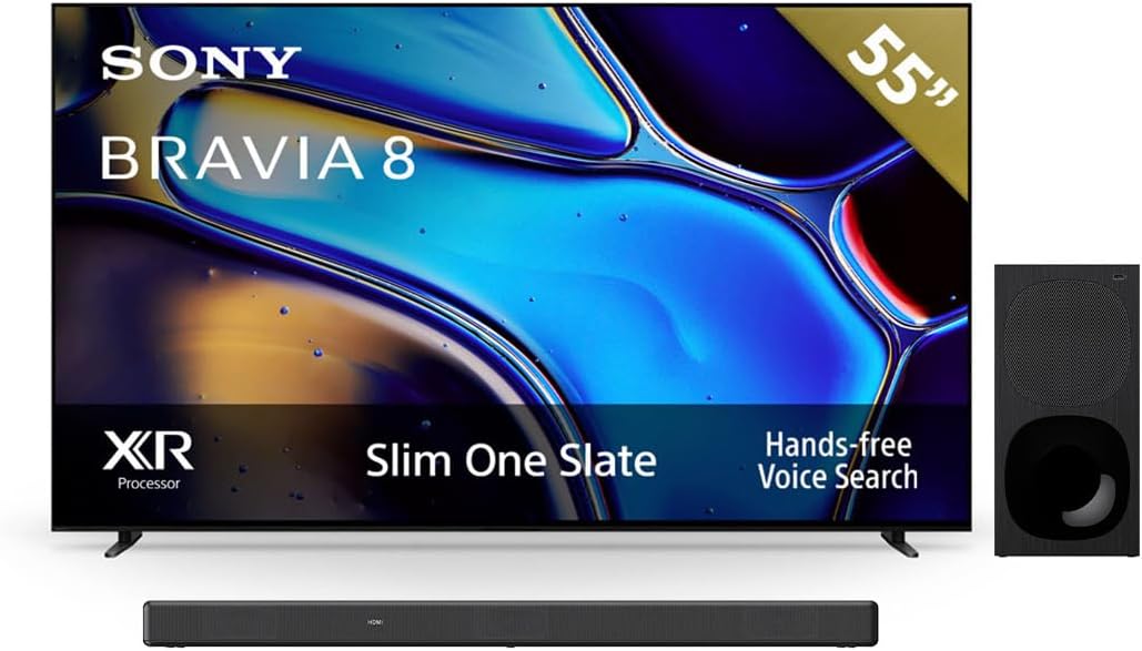 Sony BRAVIA 8 Pantalla 77” OLED con Procesador XR 4K Ultra HD Google