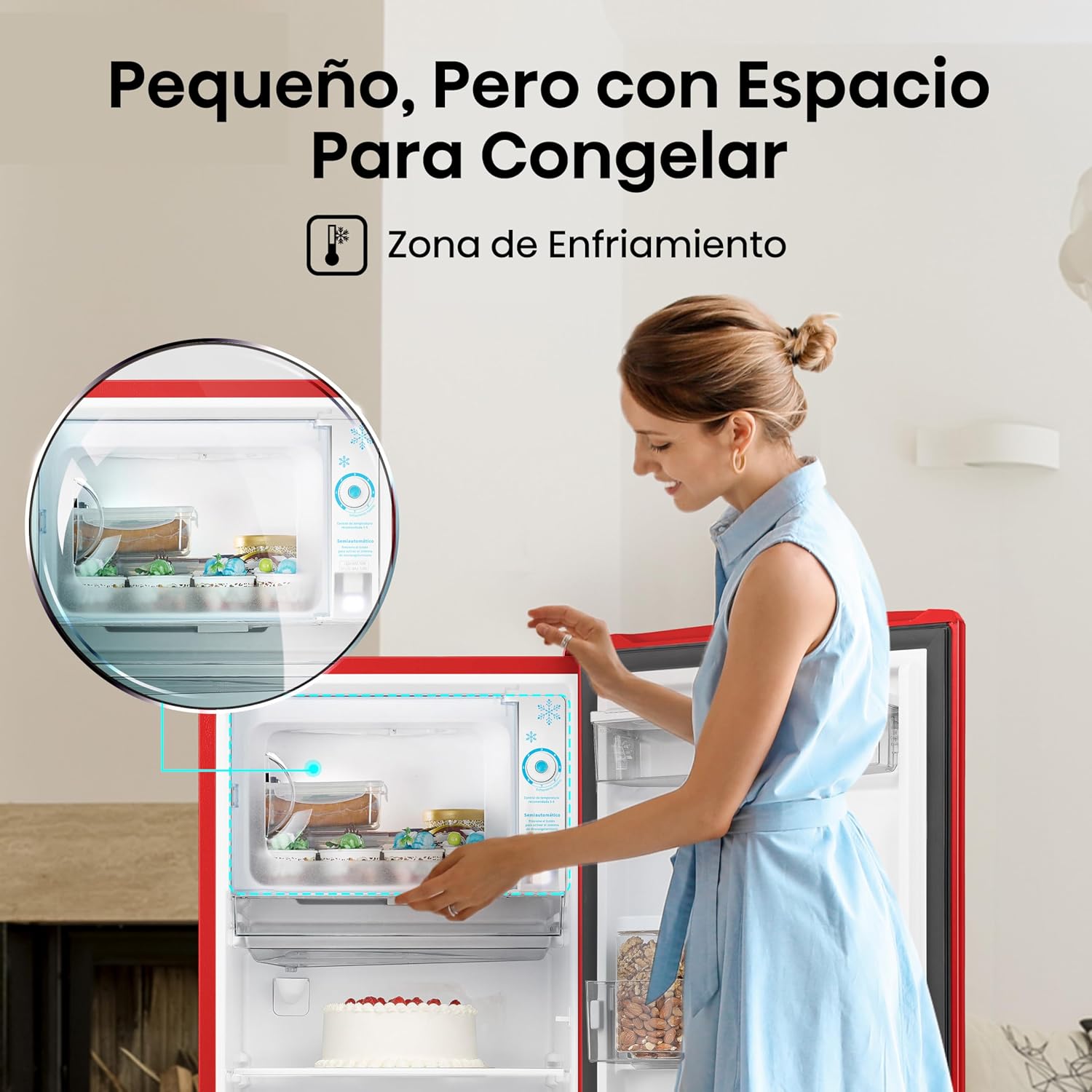 Hisense RR63D6WGX-Refrigerador Una Puerta, 6.3 pies cúbicos con Dispensador de Agua,Deshielo Semiautomático,Sello de Puerta Antibacteriano,52x54x128cm(AnchoxLargoxAlto),Gris