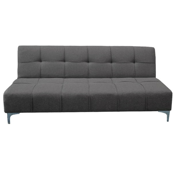Sofa Cama Reclinable El Bazar Store New York Gris Oxford , Futon 3 posiciones, Sala
