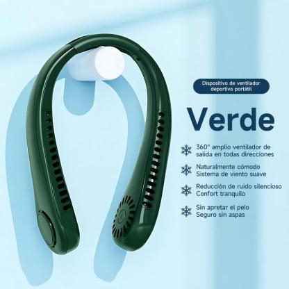 Bugu Ventilador De Cuello Recargable Para Hogar Oficina Fitness ABS Material Ventiladores De Refrigeración Portátiles Silencioso Ventilador de Cuello Sin Aspas