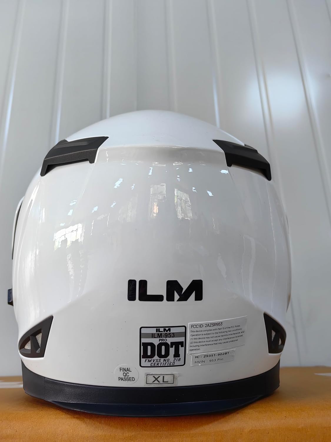 ILM - Casco de Motocicleta Modular Integrado con Bluetooth, con protección Solar para Mp3, Modelo 953/953 Pro