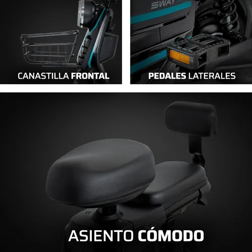 Bicimoto Eléctrica Vento Sway Max Negro