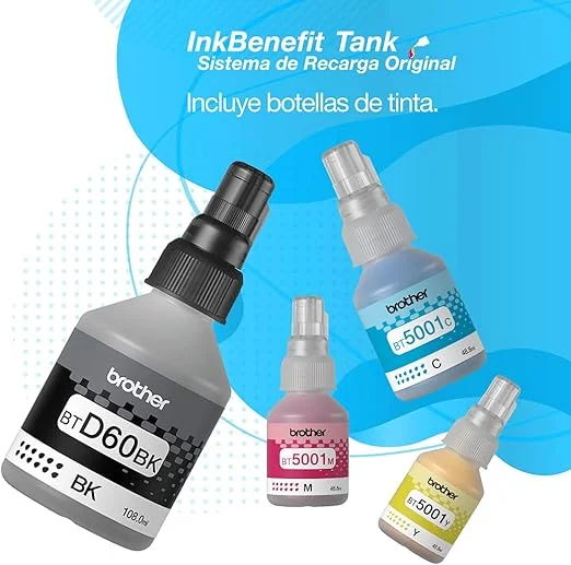 Brother DCPT420W Inkbenefit Tank Multifuncional de inyección de Tinta Continua a Color WiFi—cable de datos usb