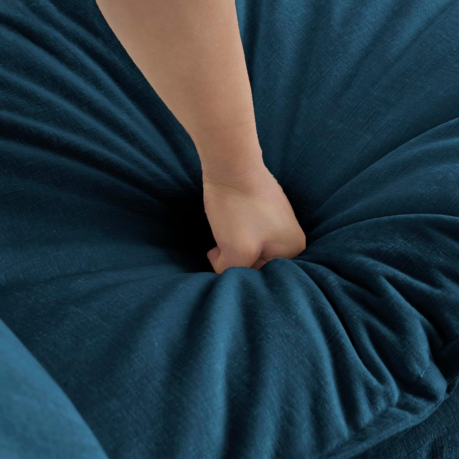 Neylory - Sofá de dos plazas con 2 almohadas para sala de estar, recámara, departamento, 2 plazas de felpilla para asiento profundo