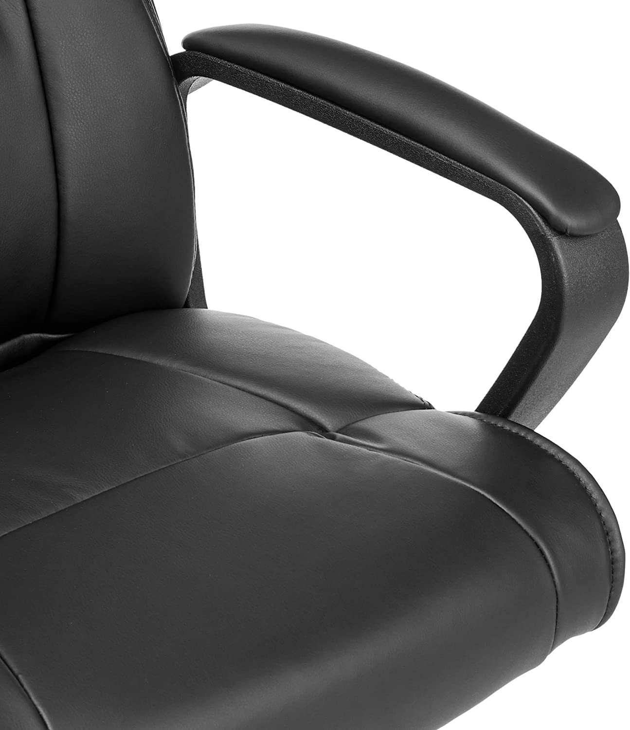 Silla ergonómica de escritorio de oficina con reposabrazos, altura e inclinación ajustable, giro de 360 grados, capacidad de 124 kg