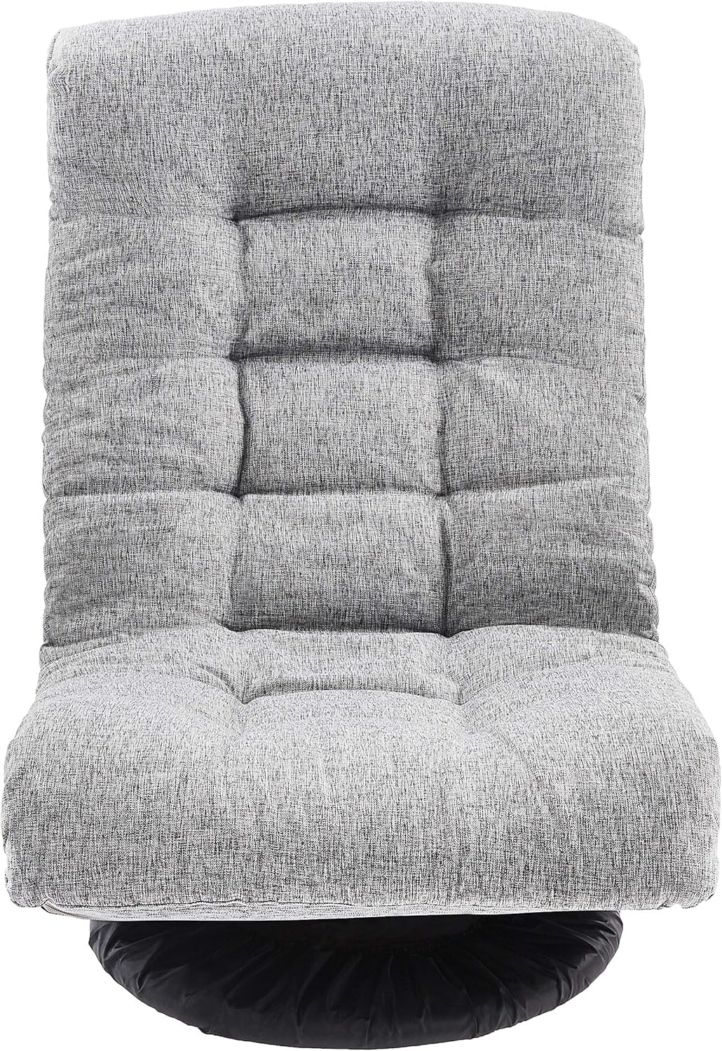 Amazon Basics - Silla giratoria de espuma con reposacabezas, ajustable, color gris