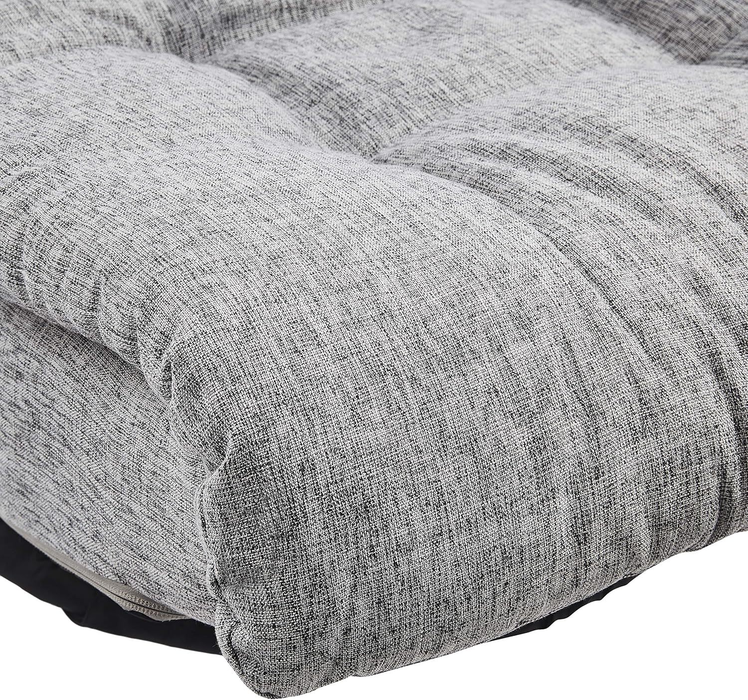Amazon Basics - Silla giratoria de espuma con reposacabezas, ajustable, color gris